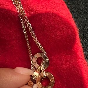 Cartier six diamond love necklace